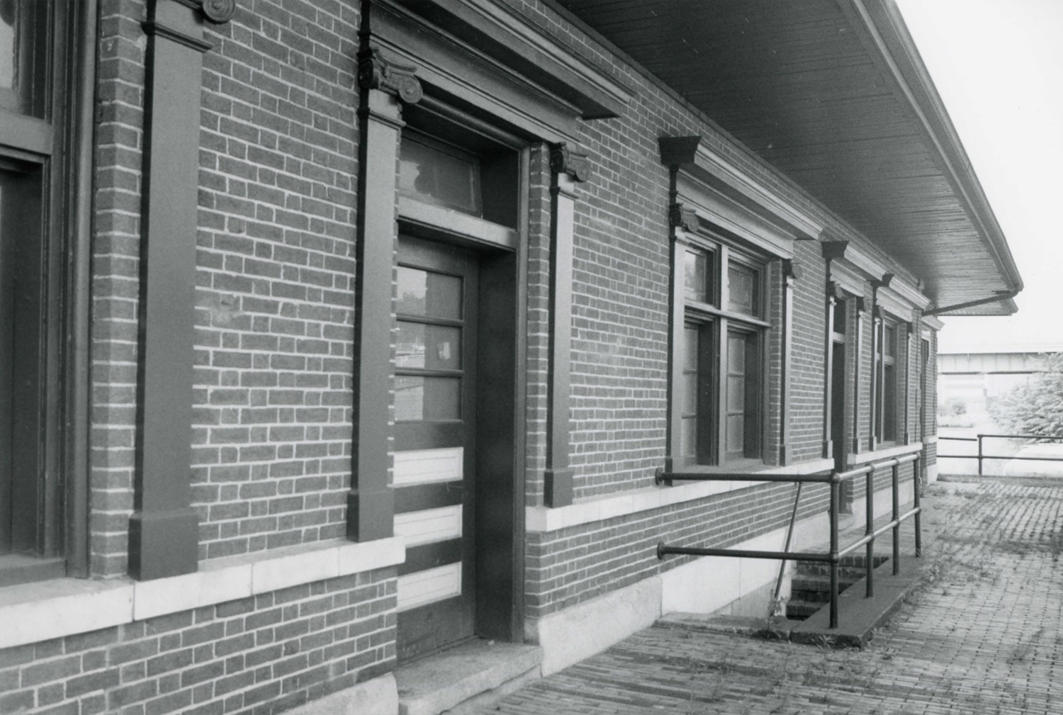 Homestead Pennsylvania Railroad Station, Homestead Pennsylvania Northwest elevation (rear) (1985)