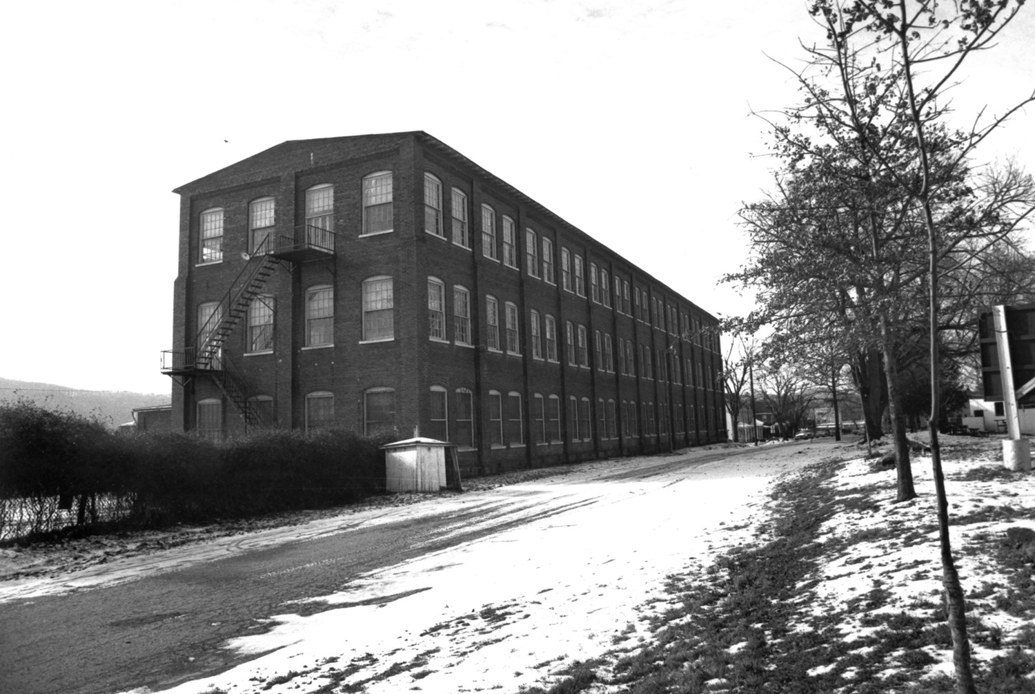 Ashley and Bailey Silk Mill, Marietta Pennsylvania Looking from East Walnut Street looking southwest (1980)