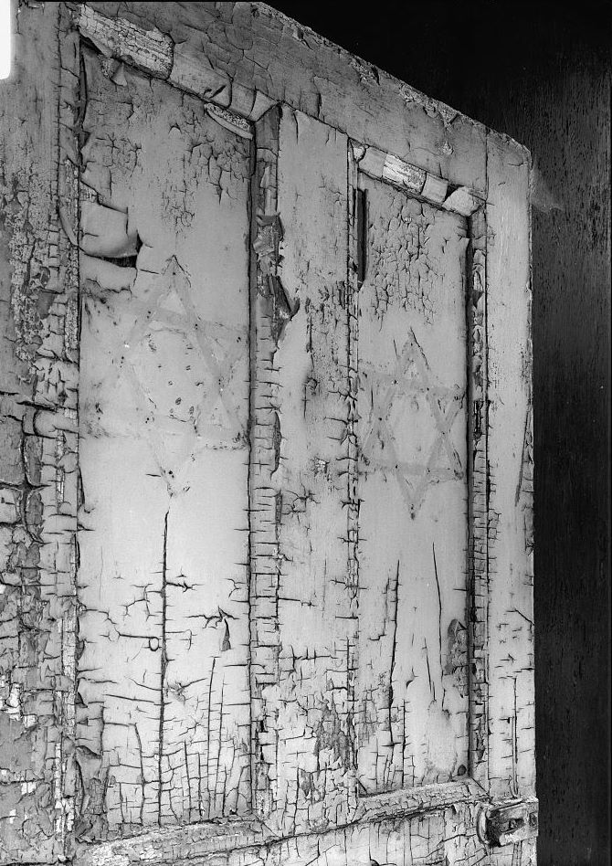 Eastern State Penitentiary, Philadelphia Pennsylvania Interior view, synagogue door (1998)