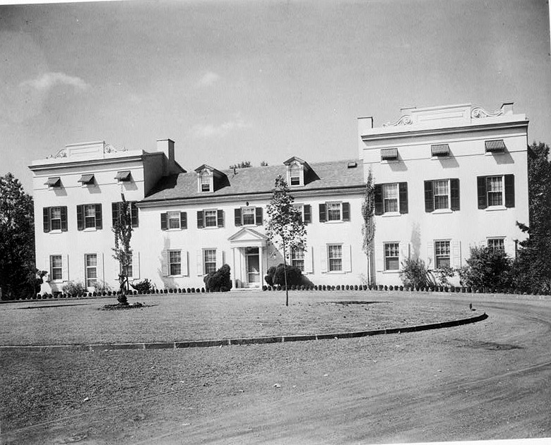 Strawberry Mansion, Philadelphia Pennsylvania Photocopy of 1932 photograph showing a general view and east (front) facade of the mansion