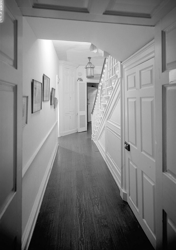 Strawberry Mansion, Philadelphia Pennsylvania FIRST FLOOR, STAIRHALL FROM NORTH