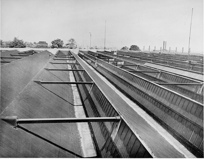 Atwater Kent Manufacturing Company, Philadelphia Pennsylvania North Plant Roof, Looking Northeast (November 1946)