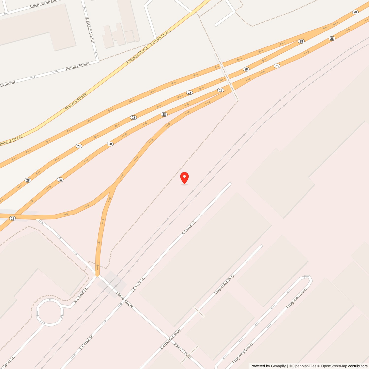 Eberhardt and Ober Brewery Location Map