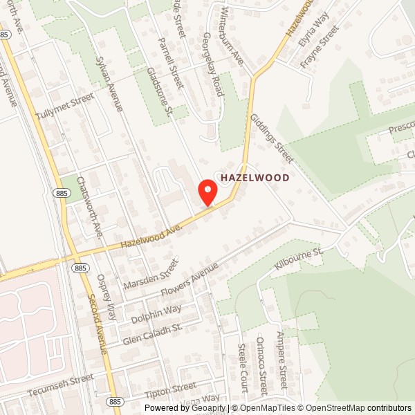 Gladstone School Location Map