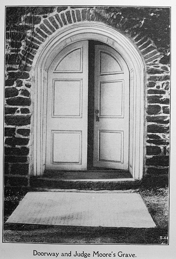 St. Davids Church, Radnor Pennsylvania HISTORICAL VIEW OF FRONT ENTRANCE, BEFORE ADDITION OF SHELTERED PORCH, SOUTH ELEVATION, 1907