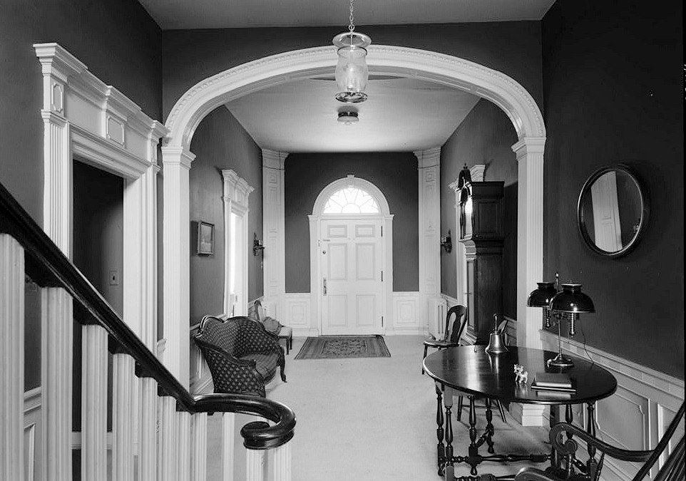 George Ege Mansion, Robesonia Pennsylvania September, 1958 ENTRANCE HALL, SOUTH END