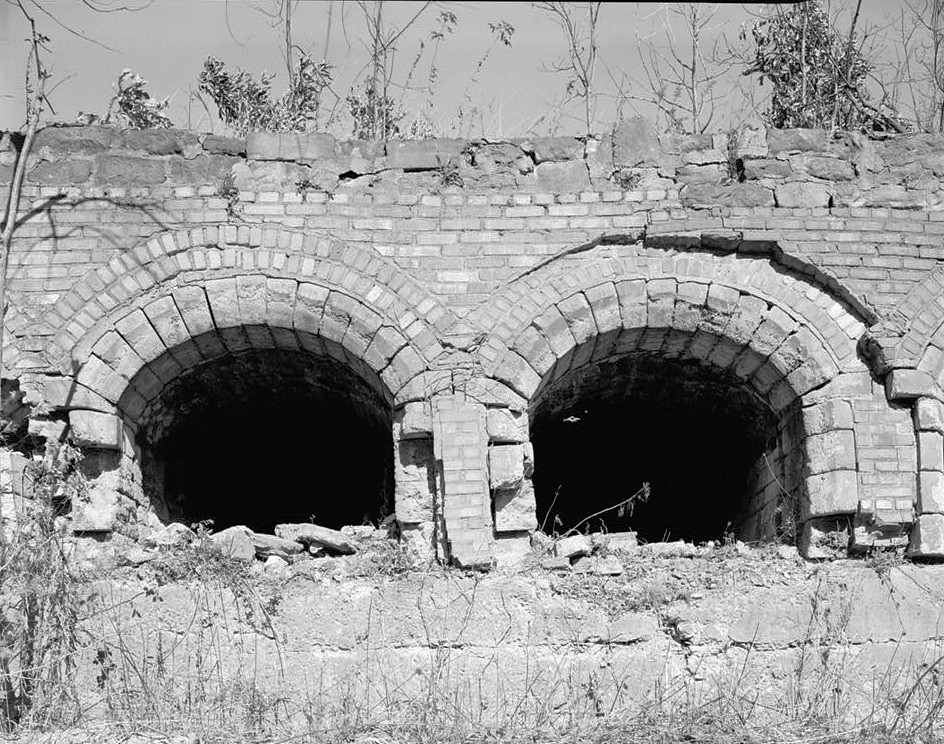 Tower Hill 2 Mine & Coke Ovens, Tower Hill Pennsylvania VIEW OF THE SOUTH SIDE OF A PAIR OF RECTANGULAR COKE OVENS
