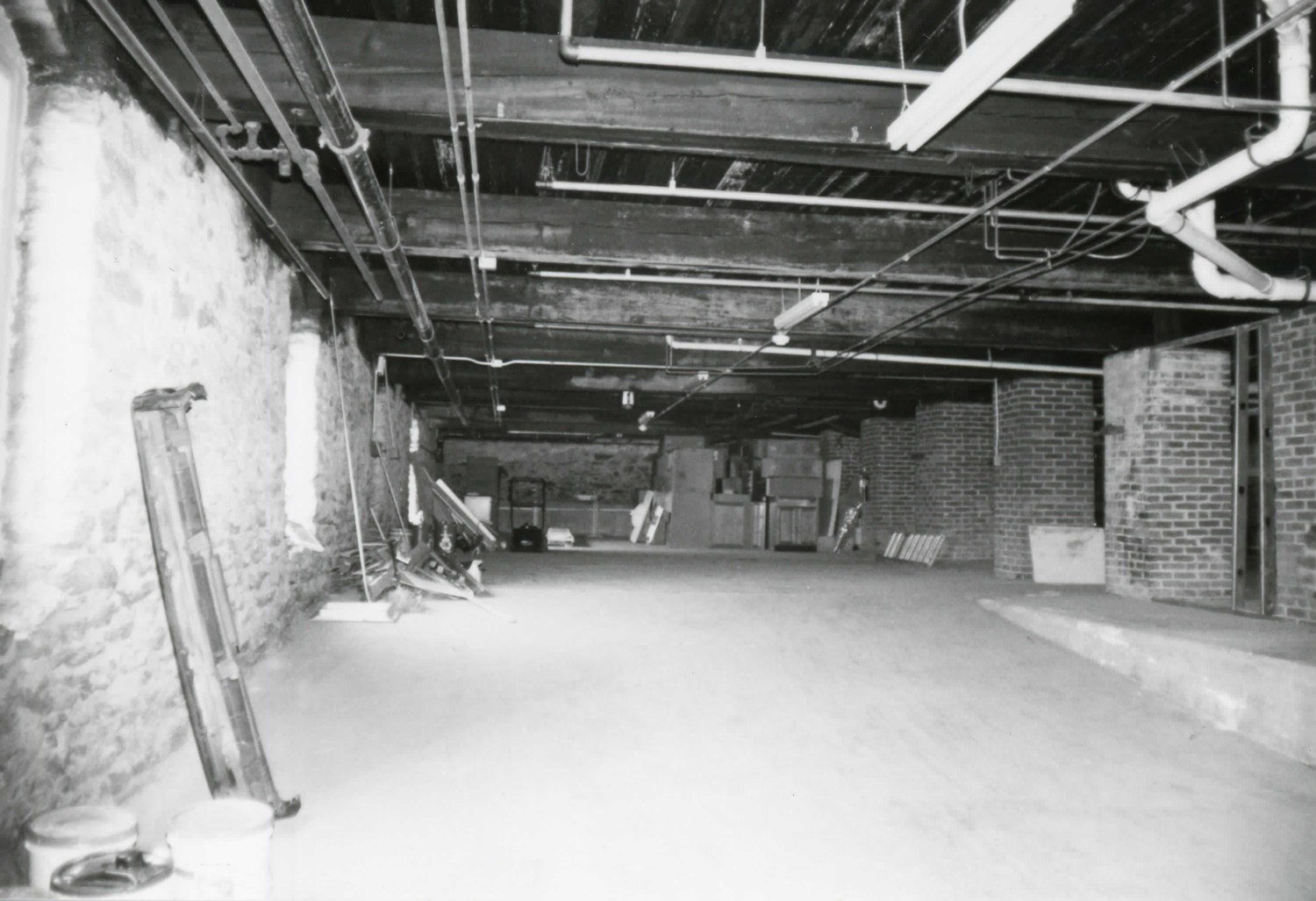 Diamond Silk Mill - York Silk Manufacturing Company, York Pennsylvania View of ground floor storage room looking Southeast (1992)