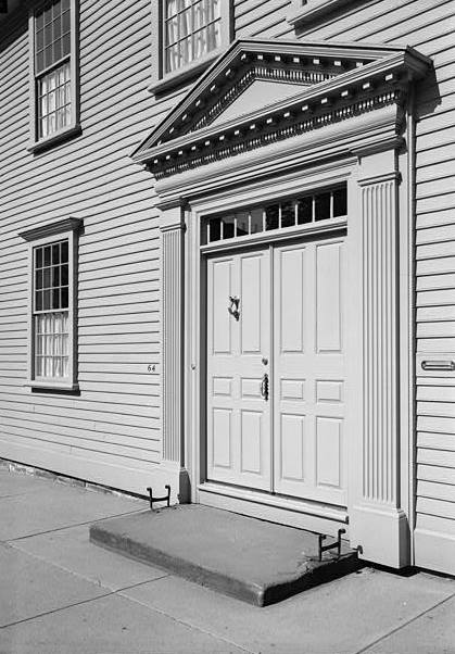 Thomas Robinson House, Newport Rhode Island 1971 VIEW OF ENTRANCE DOOR FROM NORTHEAST