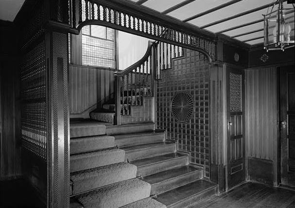 Samuel Tilton House, Newport Rhode Island 1969 VIEW OF STAIRCASE, FIRST FLOOR