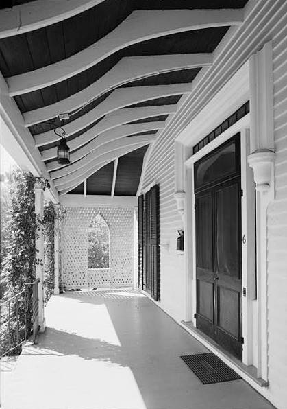 Daniel T. Swinburne House, Newport Rhode Island 1969 VIEW OF SOUTH FRONT PORCH FROM EAST