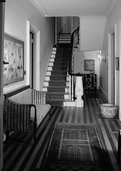 Isaac P. White House, Newport Rhode Island STAIRHALL FROM THE SOUTH