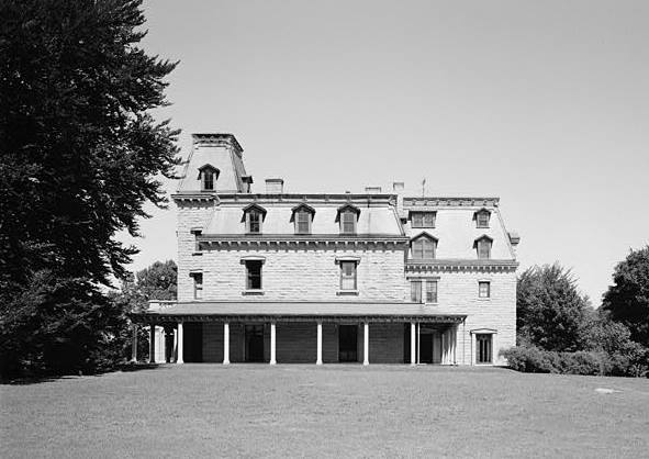 Chateau-sur-Mer Mansion (Wetmore House), Newport Rhode Island SOUTH FLANK, LOOKING NORTH