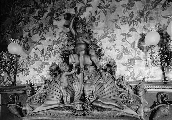 Chateau-sur-Mer Mansion (Wetmore House), Newport Rhode Island DINING ROOM OVERMANTEL