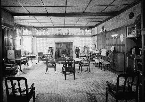Kingscote (George Jones-William H. King House), Newport Rhode Island DINING ROOM, LOOKING WEST TOWARD FIREPLACE