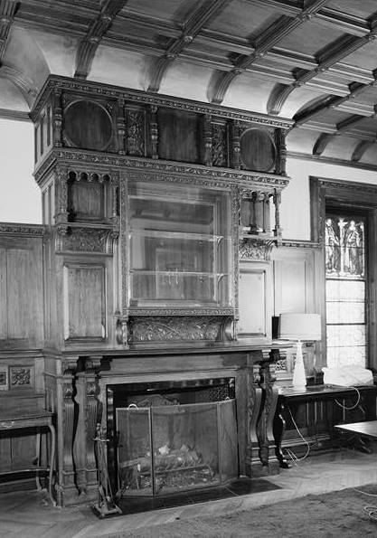 Linden Gate Mansion (Henry G. Marquand House), Newport Rhode Island FIREPLACE IN FIRST-FLOOR EAST ROOM