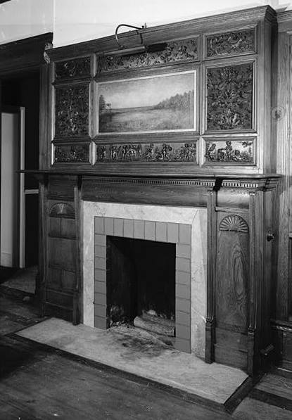 Linden Gate Mansion (Henry G. Marquand House), Newport Rhode Island FIREPLACE IN WEST FRONT FIRST-FLOOR ROOM NORTH OF HALL
