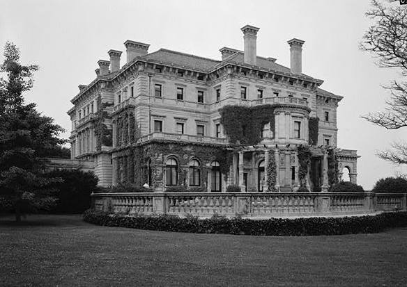 The Breakers (Cornelius Vanderbilt House), Newport Rhode Island VIEW FROM THE SOUTHWEST