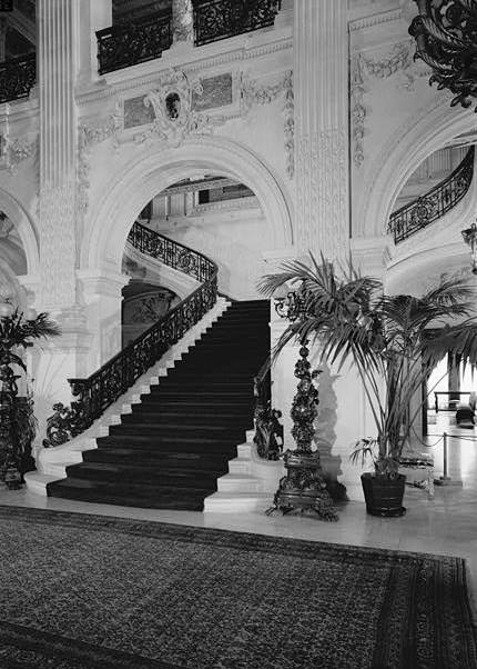 The Breakers (Cornelius Vanderbilt House), Newport Rhode Island GRAND STAIRCASE FROM THE SOUTH