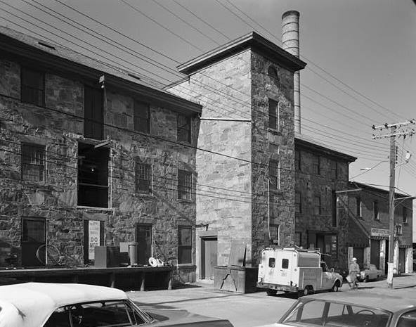 Newport Steam Factory, Newport Rhode Island STONE BUILDING FROM THE NORTHEAST