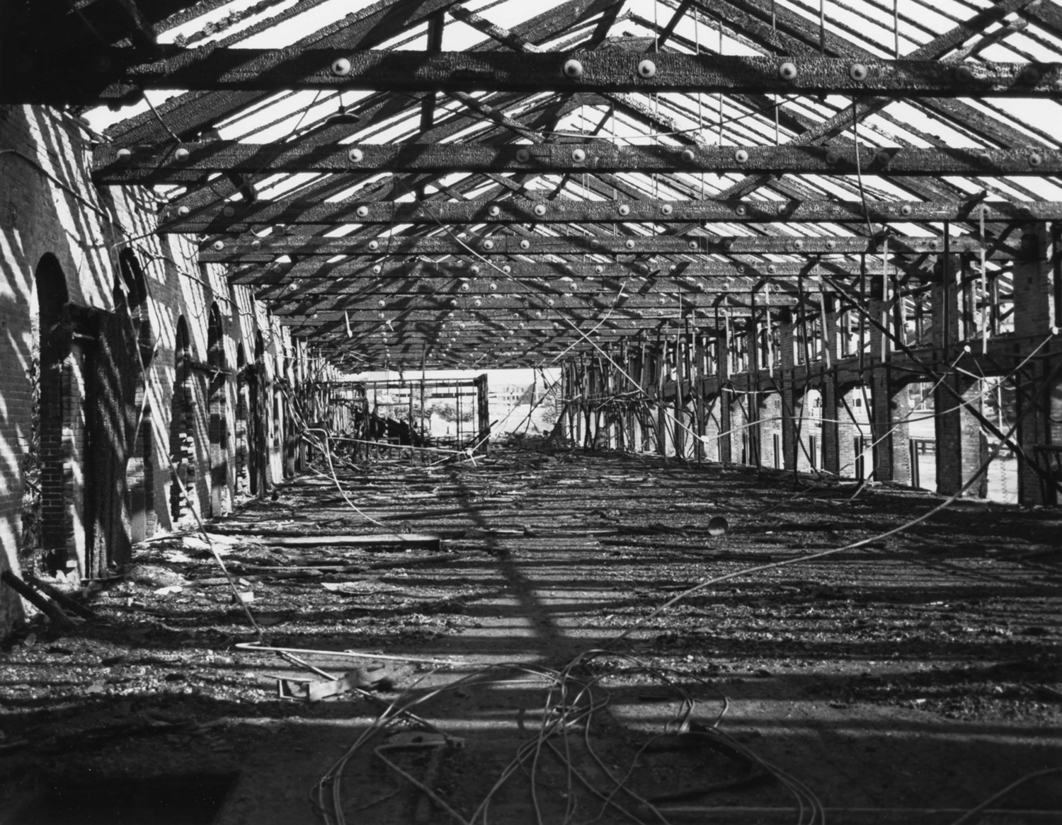 North Freight Station, Providence Rhode Island After the fire (1980)