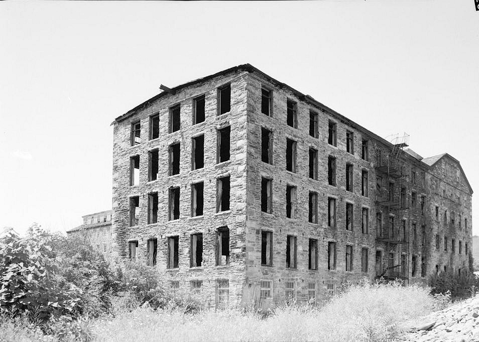 Clinton Mill, Woonsocket Rhode Island 1969 1893 ADDITION, VIEW LOOKING WEST.