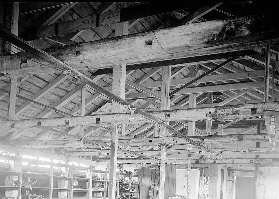 Woonsocket Company Mill 1, Woonsocket Rhode Island 1969 NO. 1 MILL, ATTIC INTERIOR.