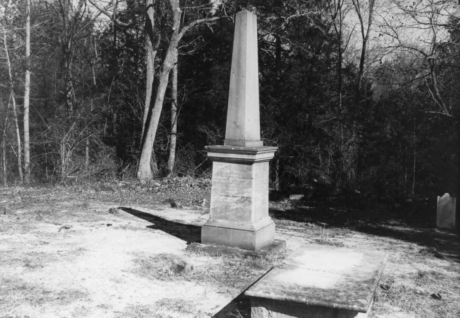 Patrick Calhoun Family Cemetery, Abbeville South Carolina  (1975)