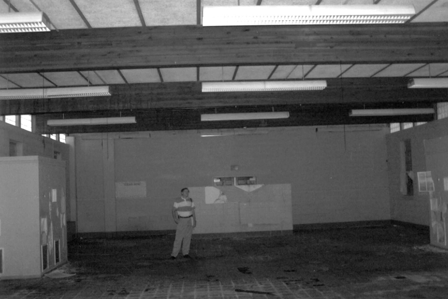 Kennedy Street School, Anderson South Carolina Interior of Gymnasium looking East (2007)