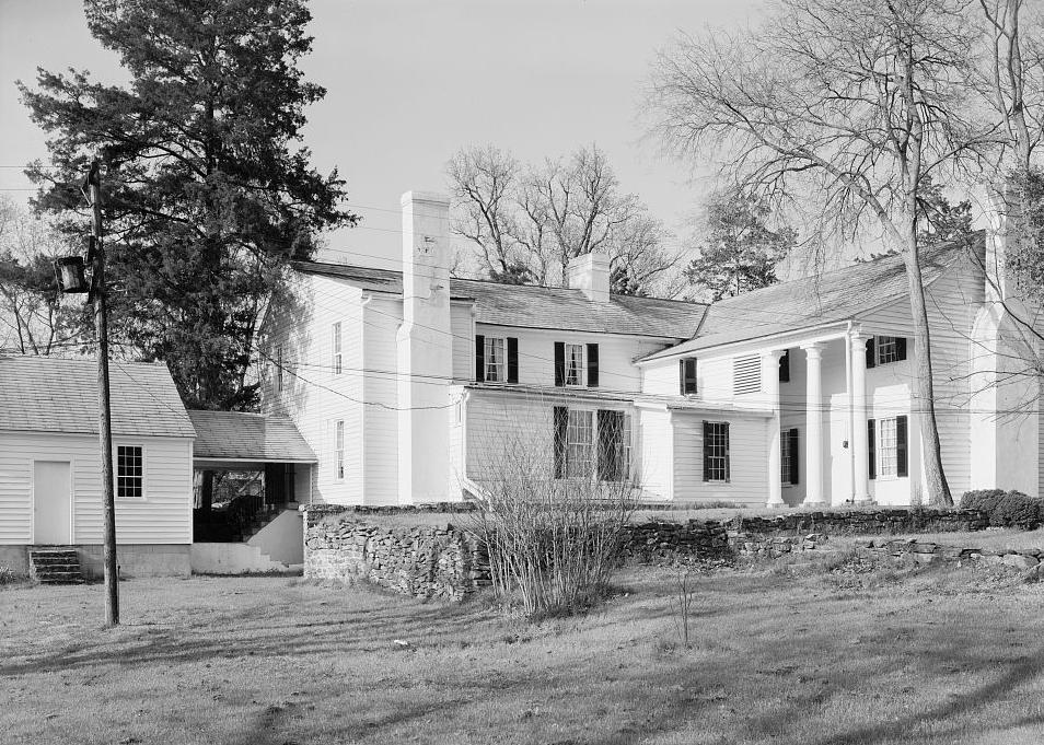 Fort Hill - McElhenny-Calhoun-Clemson House, Clemson South Carolina SOUTH SIDE AND WEST REAR