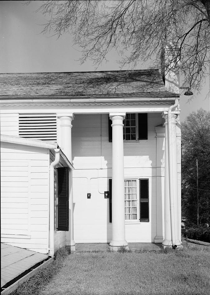 Fort Hill - McElhenny-Calhoun-Clemson House, Clemson South Carolina WEST REAR, DETAIL OF PORCH