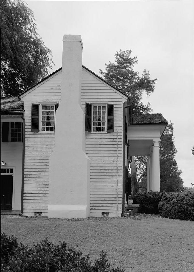Fort Hill - McElhenny-Calhoun-Clemson House, Clemson South Carolina Detail view of the east elevation gable end