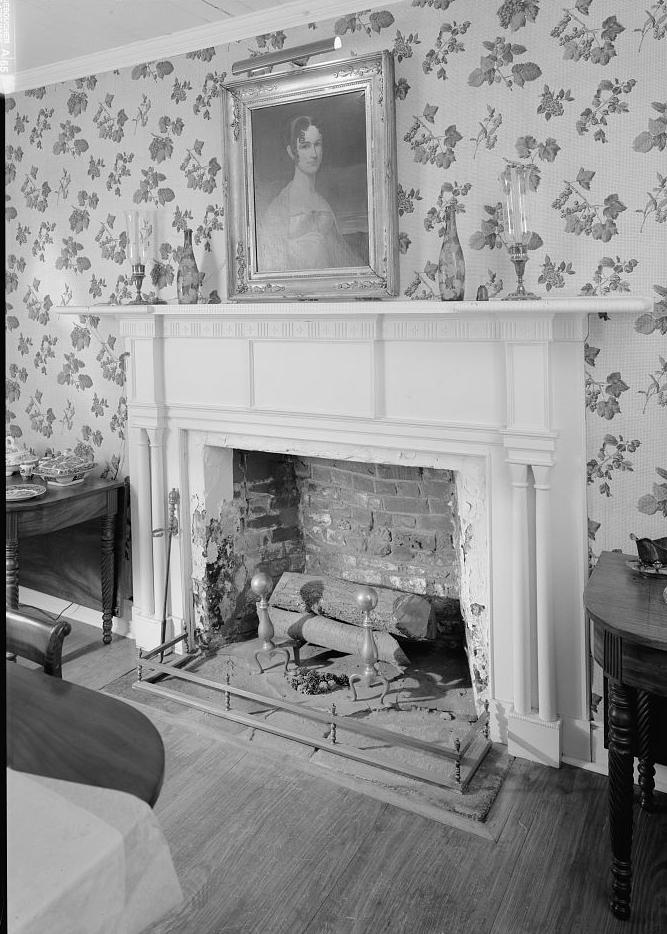 Fort Hill - McElhenny-Calhoun-Clemson House, Clemson South Carolina East wall in the state room to show fireplace and mantel
