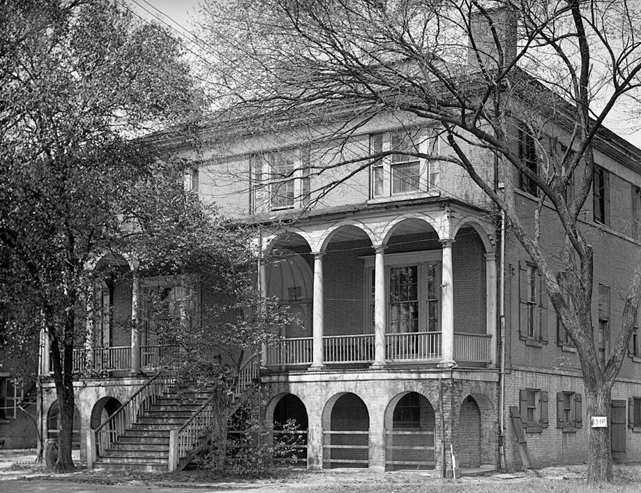 Ainsley Hall - Robert Mills House, Columbia South Carolina 1934 SOUTH (REAR) ELEVATION
