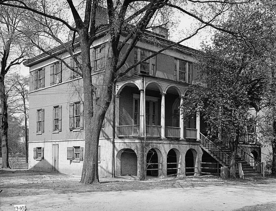 Ainsley Hall - Robert Mills House, Columbia South Carolina 1934 WEST ELEVATION