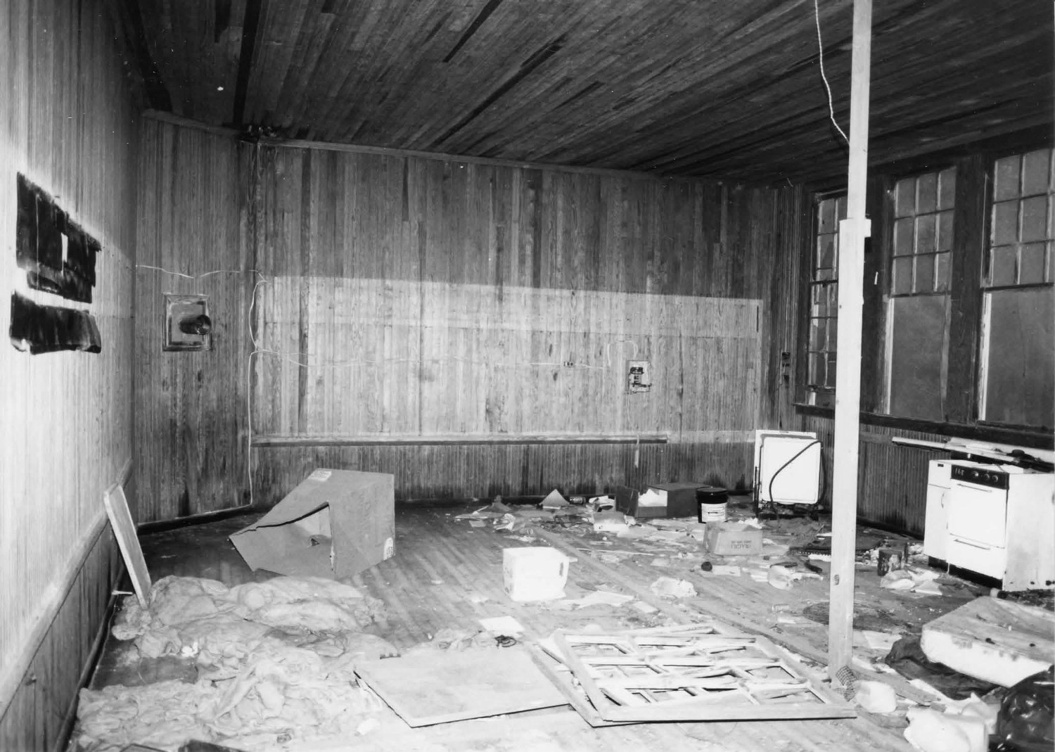 Seaside School, Edisto Island South Carolina West classroom, general interior view, looking south (1993)