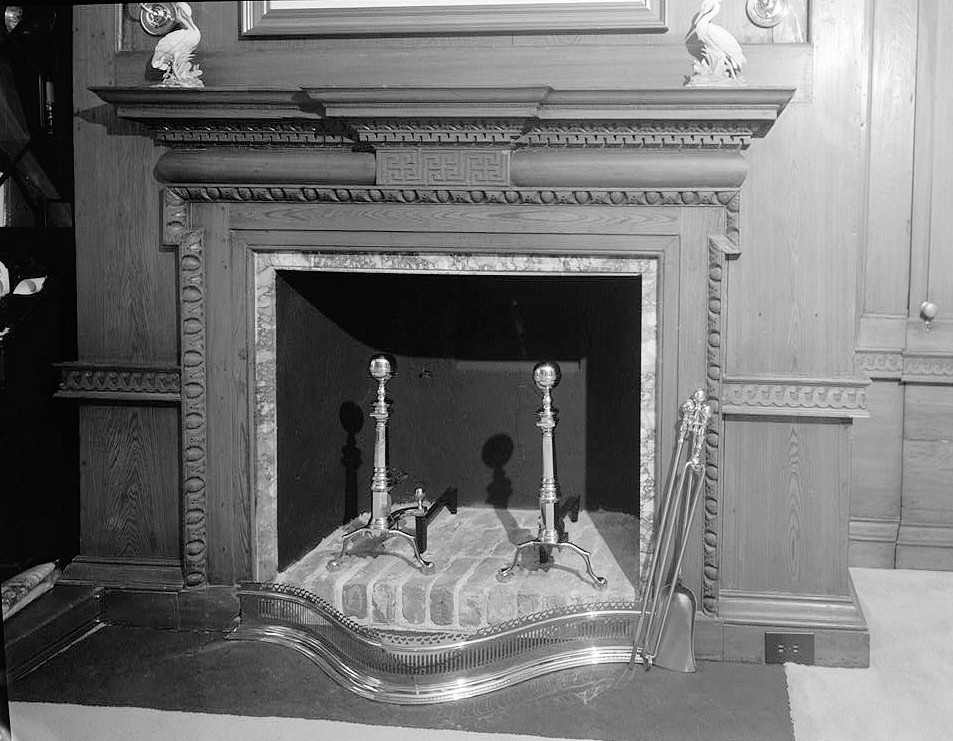 Fenwick Hall Plantation, Johns Island South Carolina First floor, northeast room, mantle (1980)