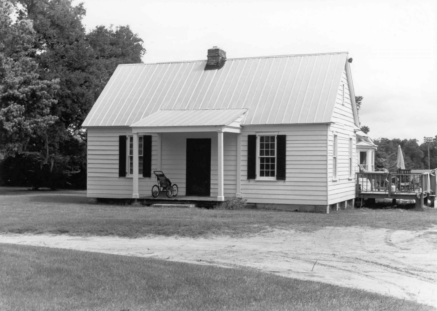Boone Hall Plantation House, Mount Pleasant South Carolina Seabrook Cottage (one-story), facade (1993)