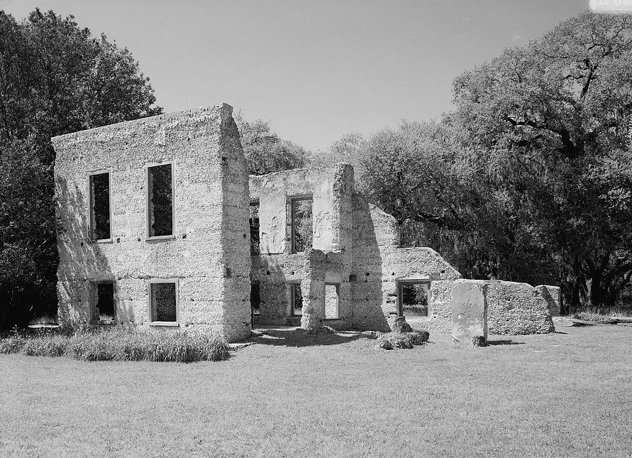 Ruins of the Edward House Plantation, Spring Island South Carolina 2003 MAIN HOUSE, SOUTH WING. VIEW OF RUIN LOOKING FROM THE NORTHEAST