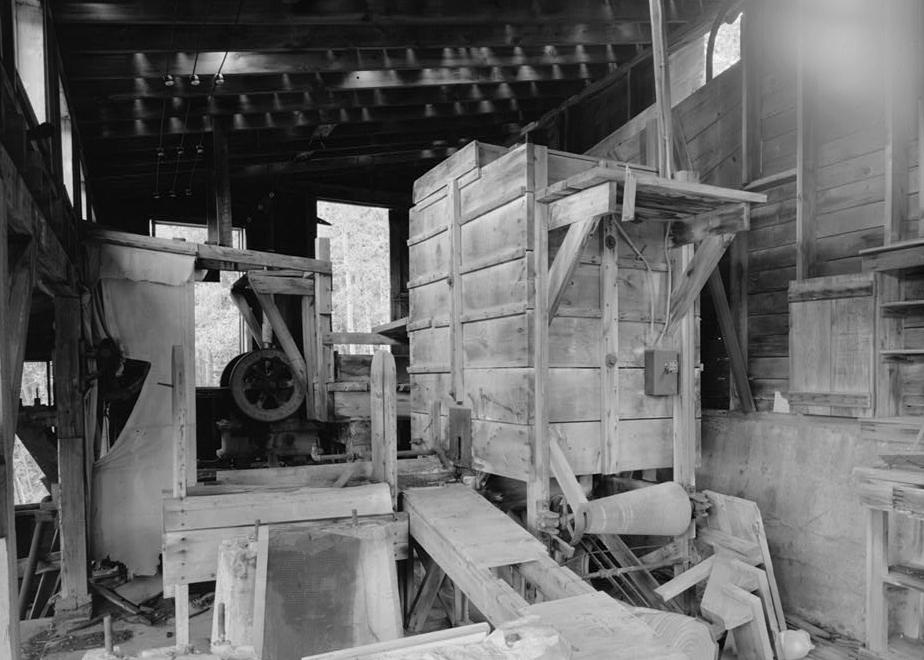 Bald Mountain Gold Mill, Lead South Dakota 1992 PILOT MILL INTERIOR, MILLING LEVEL FROM WEST. BALL MILL FOUNDATION IN FOREGROUND, SLOPED CLASSIFIER BED AND CALCINE BIN ADJACENT, WITH CRUSHER IN BACKGROUND.