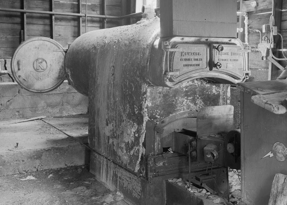 Bald Mountain Gold Mill, Lead South Dakota 1992 BOILER FROM NORTHEAST. DOCUMENTATION PHOTOGRAPHS - MINE HEADS AND TRAMWAYS