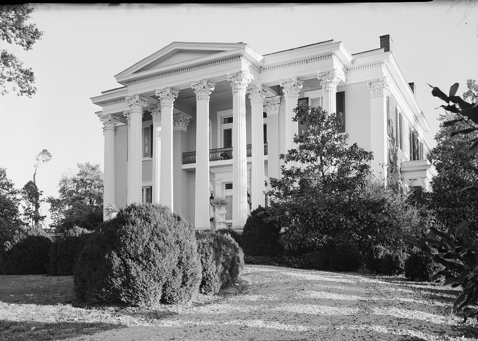 Rattle & Snap Mansion - Polk-Granbery House, Columbia Tennessee 1971 NORTH (FRONT) ELEVATION (CLOSE-UP)