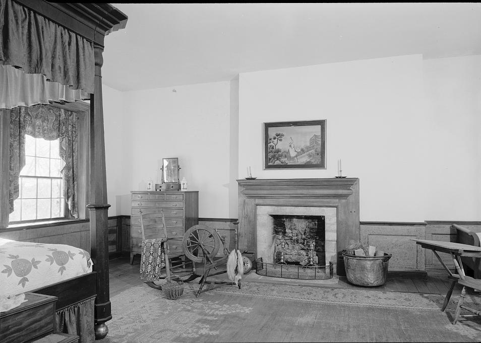 Cragfont - General James Winchester House, Gallatin Tennessee 1971 SOUTHWEST ROOM, SECOND FLOOR.