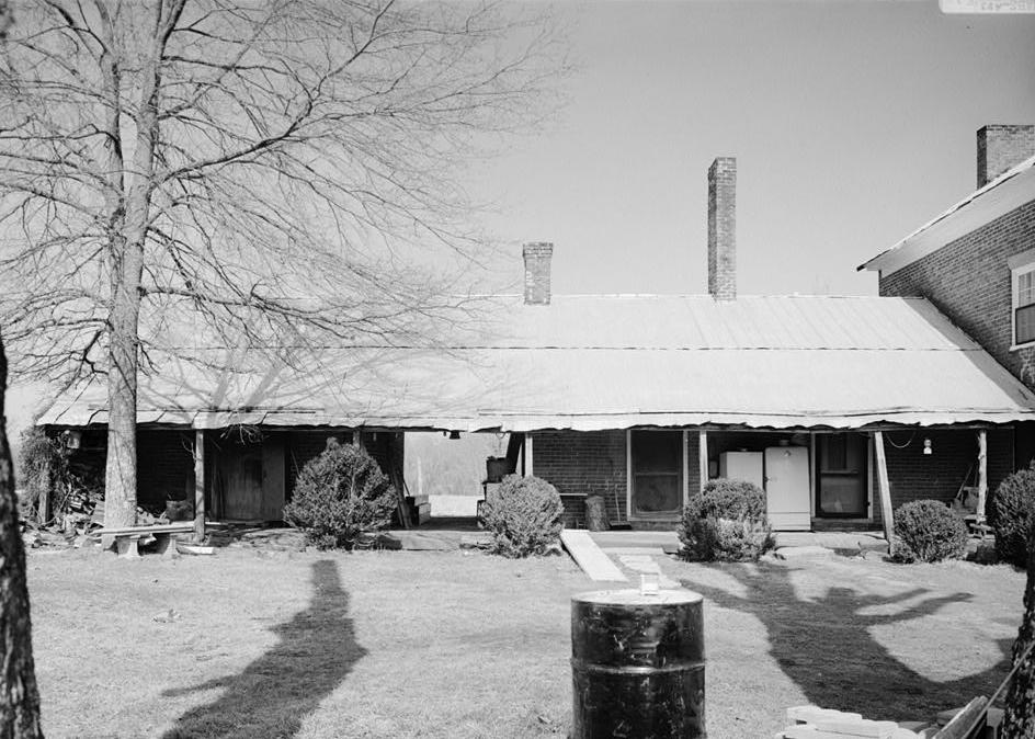 Northcut Plantation - Wheeler Place, McMinnville Tennessee 1983 SOUTH SIDE OF EXTENSION SHOWING DOGTROT IN CENTER