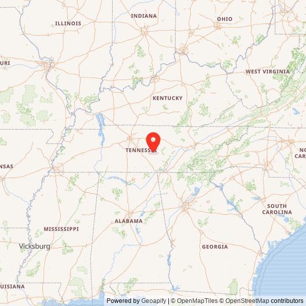 McMinnville Hydroelectric Station State Map