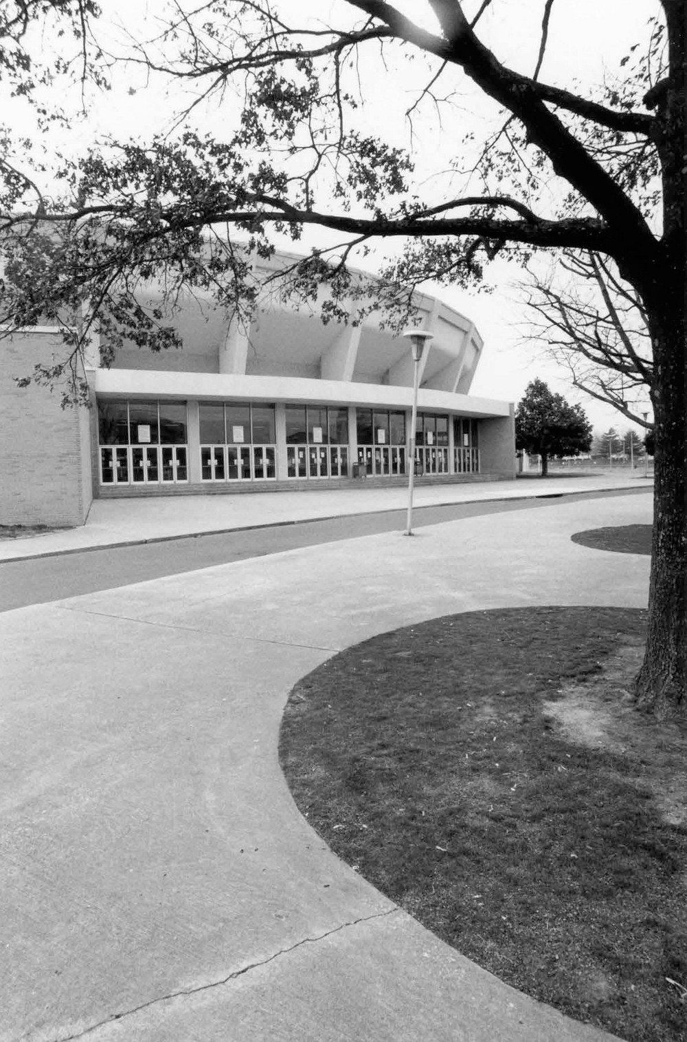 Mid-South Coliseum, Memphis Tennessee Southeast elevation, looking north (2000)