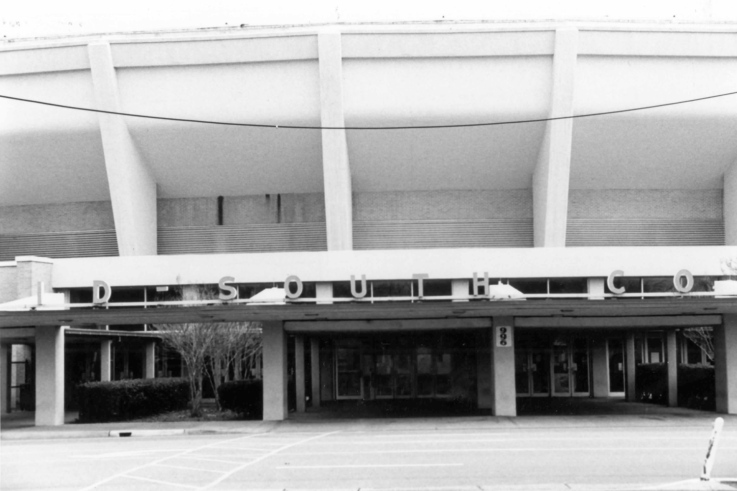 Mid-South Coliseum, Memphis Tennessee Detail of west facade entrance (2000)