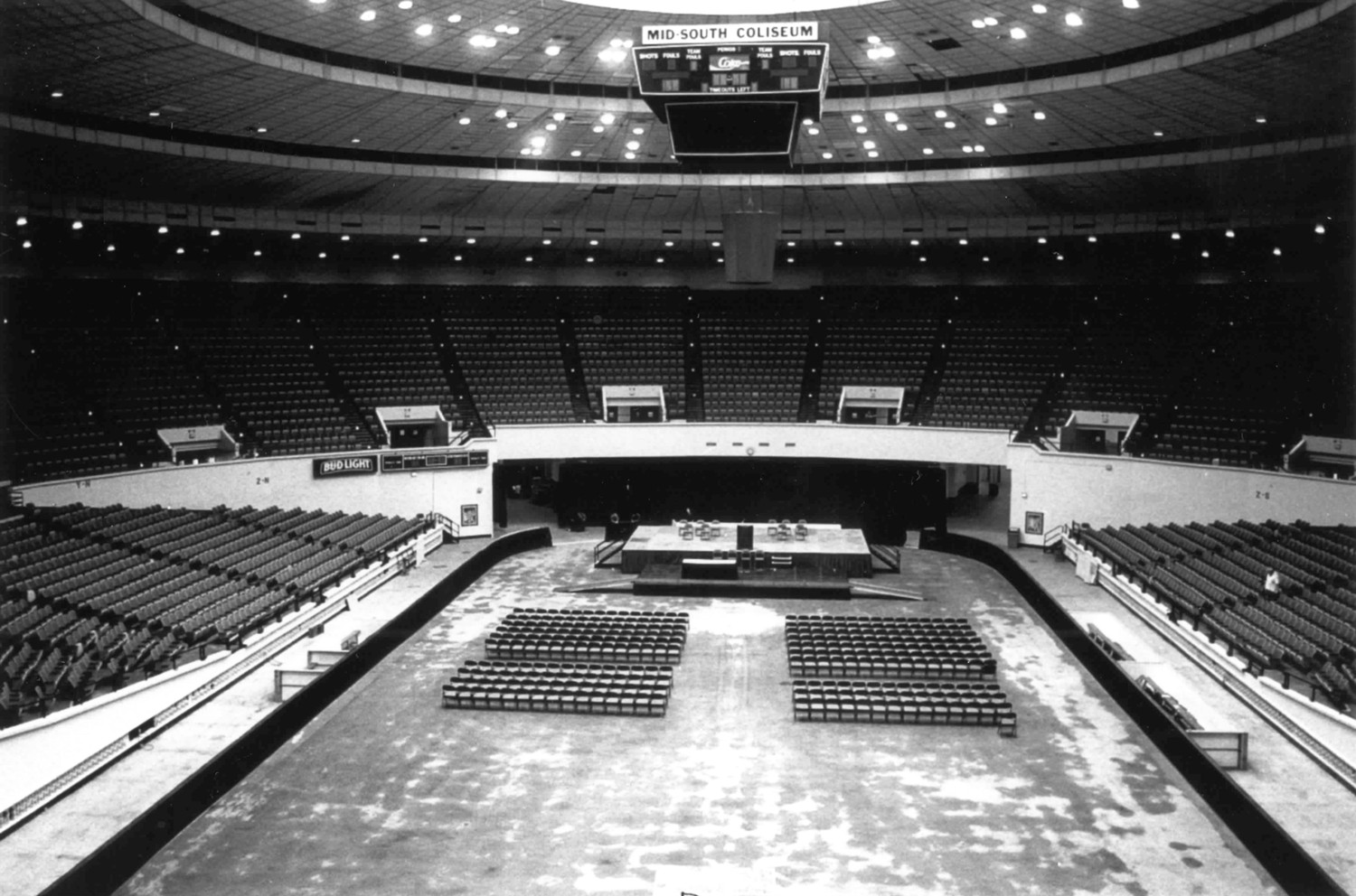 Mid-South Coliseum, Memphis Tennessee Arena, looking east (2000)