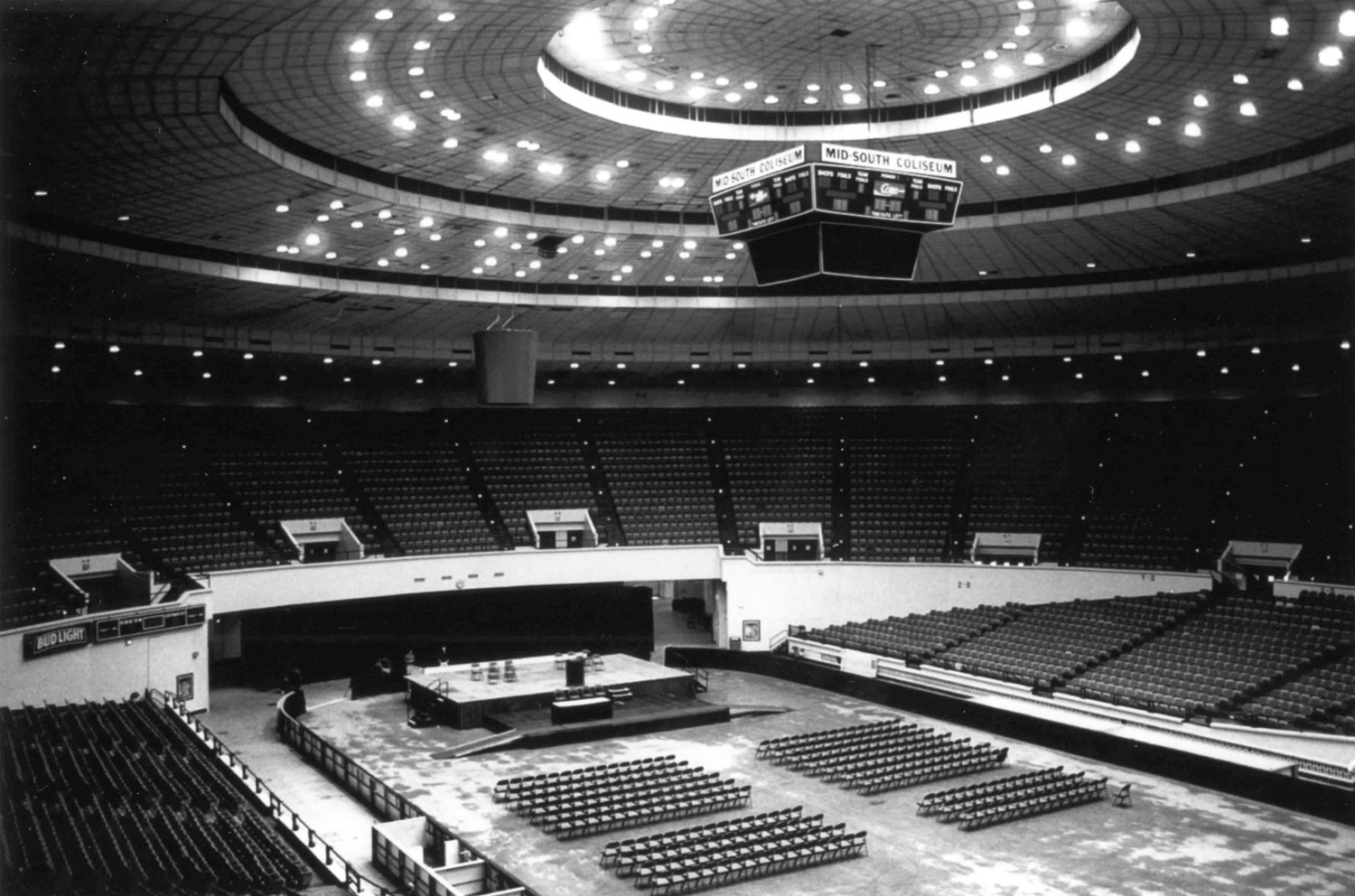 Mid-South Coliseum, Memphis Tennessee Arena, looking northeast (2000)
