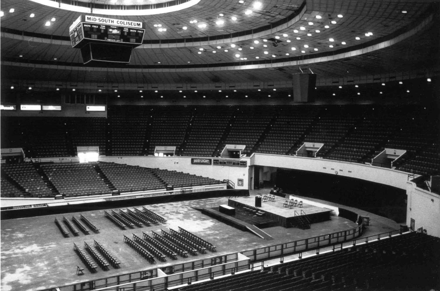 Mid-South Coliseum, Memphis Tennessee Arena, looking northerly (2000)